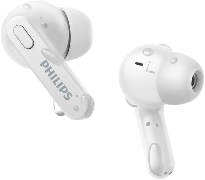 PHILIPS TAT2206WT/00 – True Wireless Bluetooth Earphones with Mic (White)