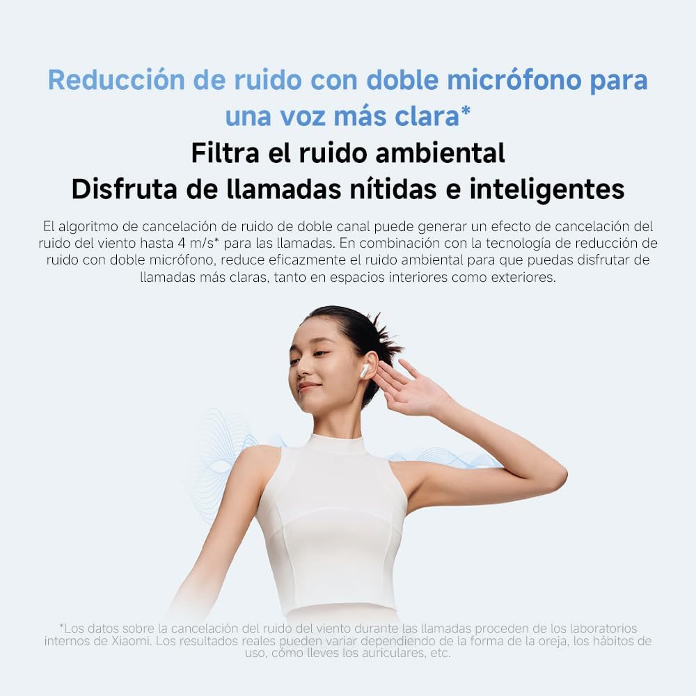 XIAOMI Redmi Buds 6 Active – Auriculares Inalámbricos con Cancelación de Ruido