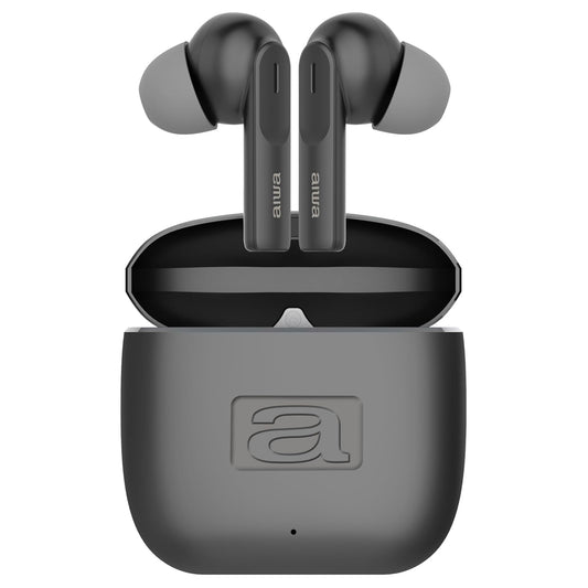 AIWA EBTW-200 – Stereo Wireless ENC TWS Earbuds with Metal Charging Case & Bluetooth 5.3