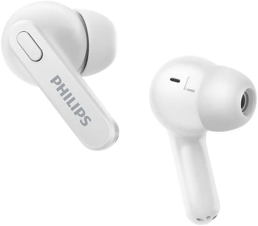 PHILIPS TAT2206WT/00 – True Wireless Bluetooth Earphones with Mic (White)