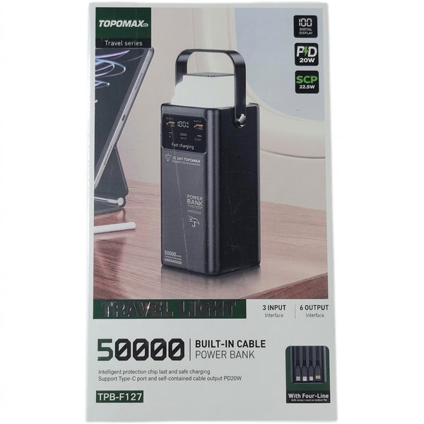 Topomax Travel Series 50,000mAh Power Bank – TPB-F127