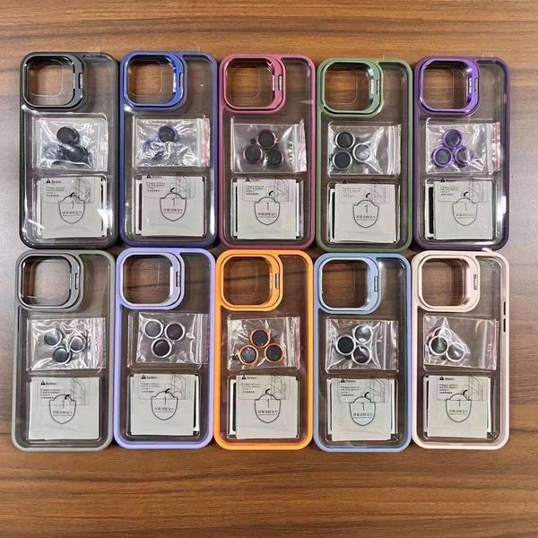 IPHONE 12/12 PRO /12 PRO MAX   BEST U1 STAND CASE CAMARA PROTECTION FULL METAL FRAME + HARD SCREEN PROTECTOR FREE