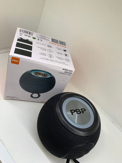 Mini Bluetooth Speaker – Wireless Portable Subwoofer with Colorful Lights and Fabric Design for Outdoor Use