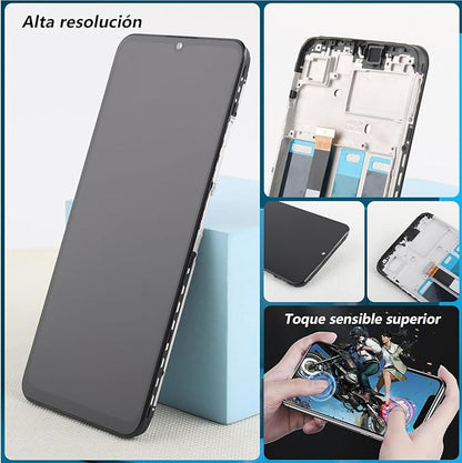 Screen for Realme C53 RMX3760 / RMX3762 (2023) LCD Touch Screen Replacement Kit with Tools (Black, With Frame)