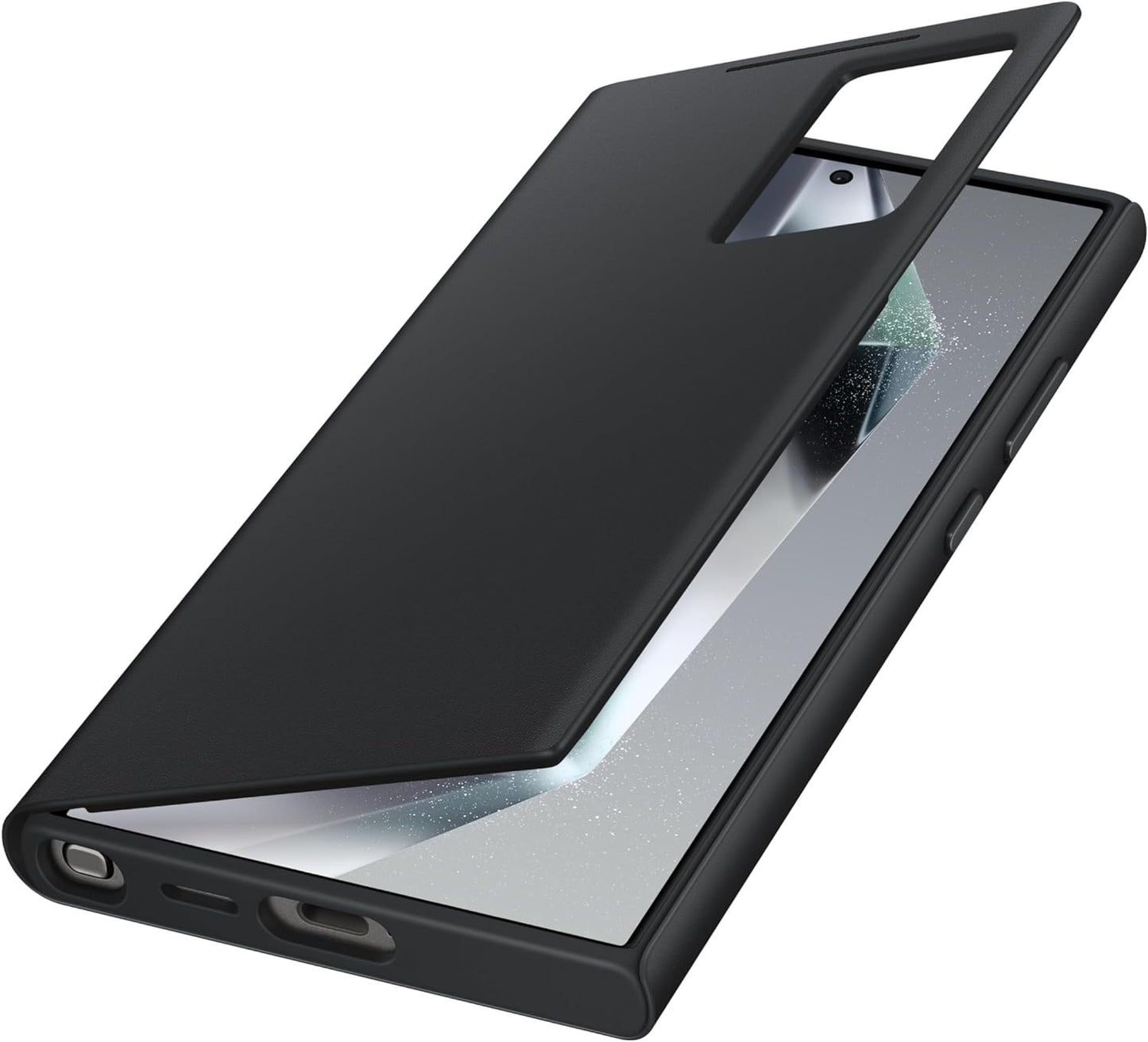 SAMSUNG Galaxy S-View Wallet Phone Case, Protective Cover with Smart Small Screen + HARD SCREEN  PROTECTOR FREE