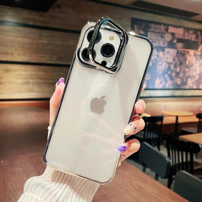IPHONE 15/15 PLUS/15 PRO /15 PRO MAX  U1 STAND CASE BEST CAMARA PROTECTION FULL METAL FRAME + HARD SCREEN PROTECTOR FREE