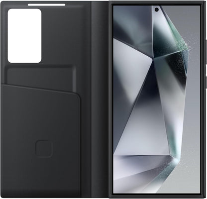 SAMSUNG Galaxy S-View Wallet Phone Case, Protective Cover with Smart Small Screen + HARD SCREEN  PROTECTOR FREE