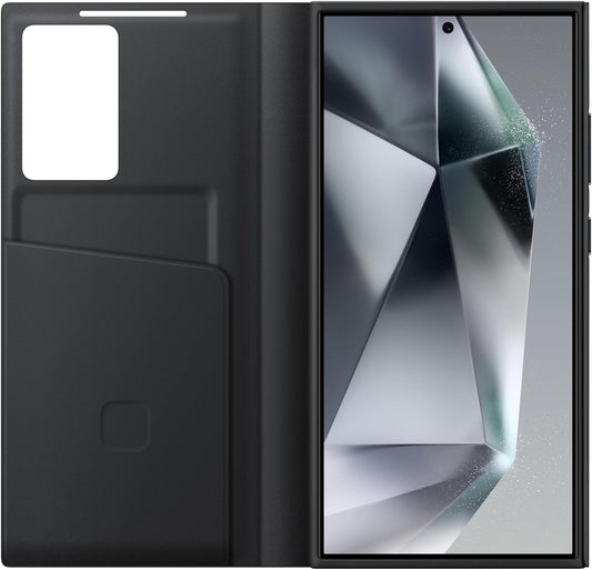 SAMSUNG Galaxy S-View Wallet Phone Case, Protective Cover with Smart Small Screen + HARD SCREEN  PROTECTOR FREE