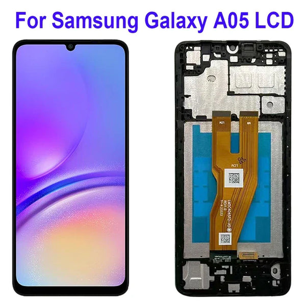 Écran complet pour Samsung Galaxy A05 (A055F) | Ensemble écran LCD et tactile avec châssis d'origine