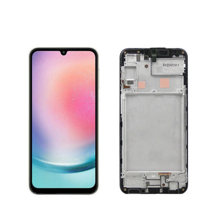 Samsung Galaxy A25 A256B DISPLAY LCD Touch Frame Black  ORIGINAL