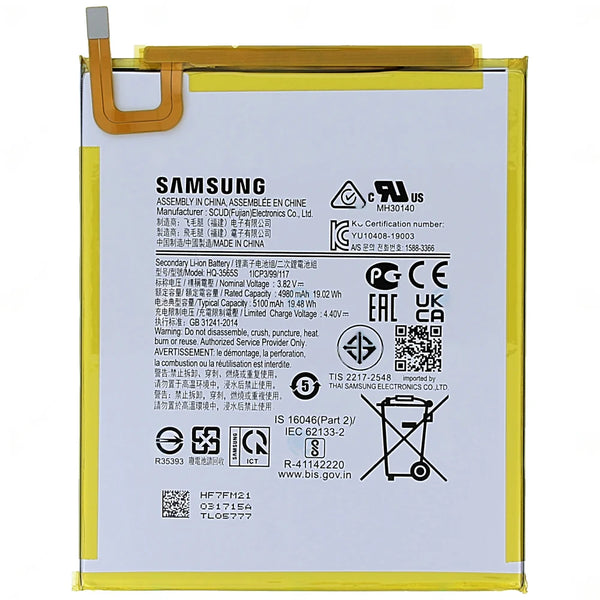 Samsung Tab A7 Lite Premium Battery 100% Health