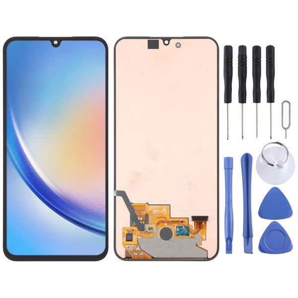 Samsung Galaxy A34 5G A346 Plein écran OLED + Tactile + Cadre Noir Original