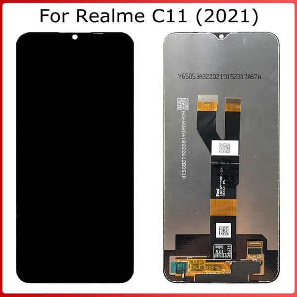 6.5" LCD for Realme C11 2021 Screen Replacement | RMX3231 LCD Display + Touch Screen Digitizer Assembly Repair Parts (Black)