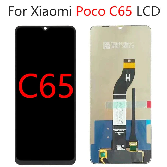 Pantalla LCD para Poco C65, montaje de digitalizador con pantalla táctil, piezas de repuesto 100% probadas