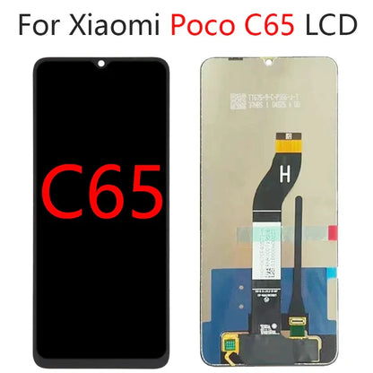 Pantalla LCD para Poco C65, montaje de digitalizador con pantalla táctil, piezas de repuesto 100% probadas