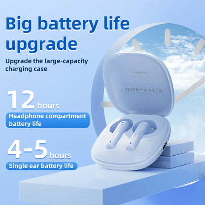 TRANYOO AIR BUDS TM-25 – True Wireless Stereo Sound with Deep Bass & Sleek Design