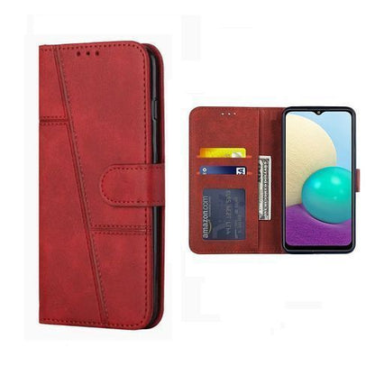 LEATHER WALLET PHONE CASE+ HARD SCREEN  PROTECTOR FREE