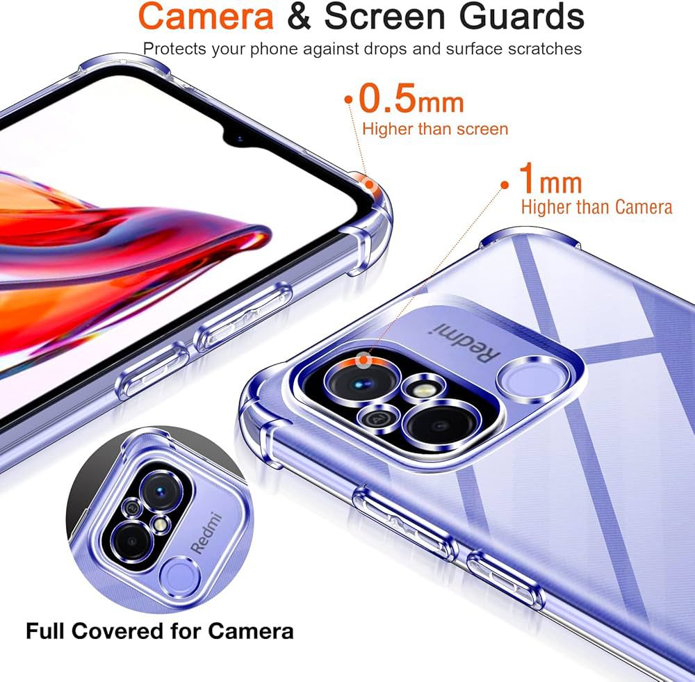 Premium Quality Clear Case With Carma Protection+ HARD SCREEN  PROTECTOR FREE