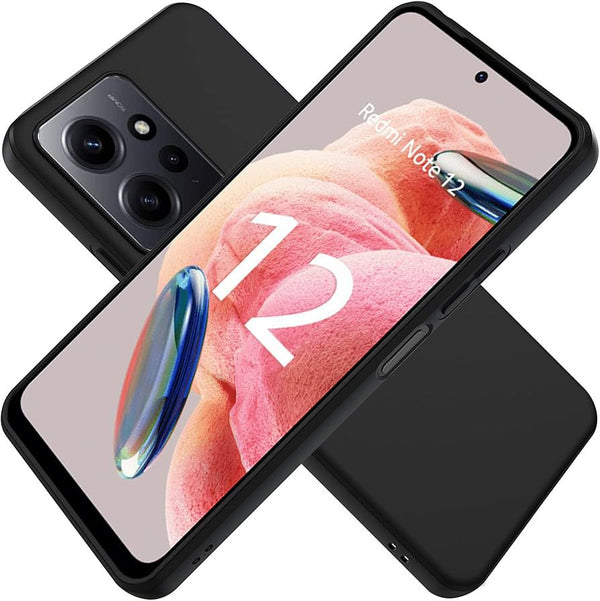 Redme Node 12 HQ Liquid Silicone Elegant phone case+ HARD SCREEN  PROTECTOR FREE