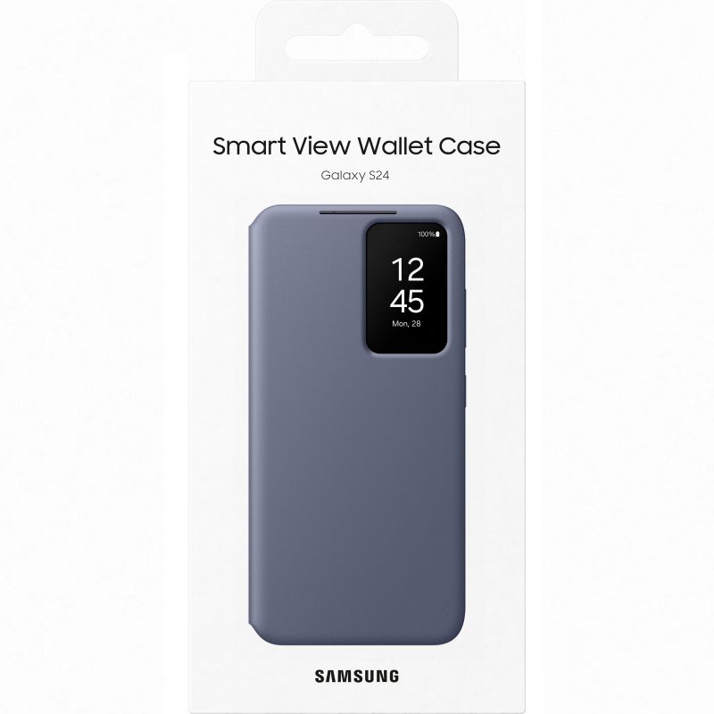 SAMSUNG Galaxy S-View Wallet Phone Case, Protective Cover with Smart Small Screen + HARD SCREEN  PROTECTOR FREE