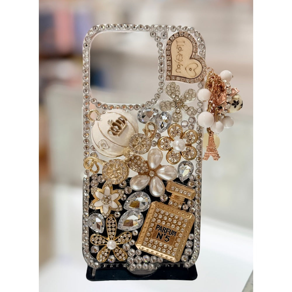 Handmade Pearl Bling iPhone 15 PRO MAX Case