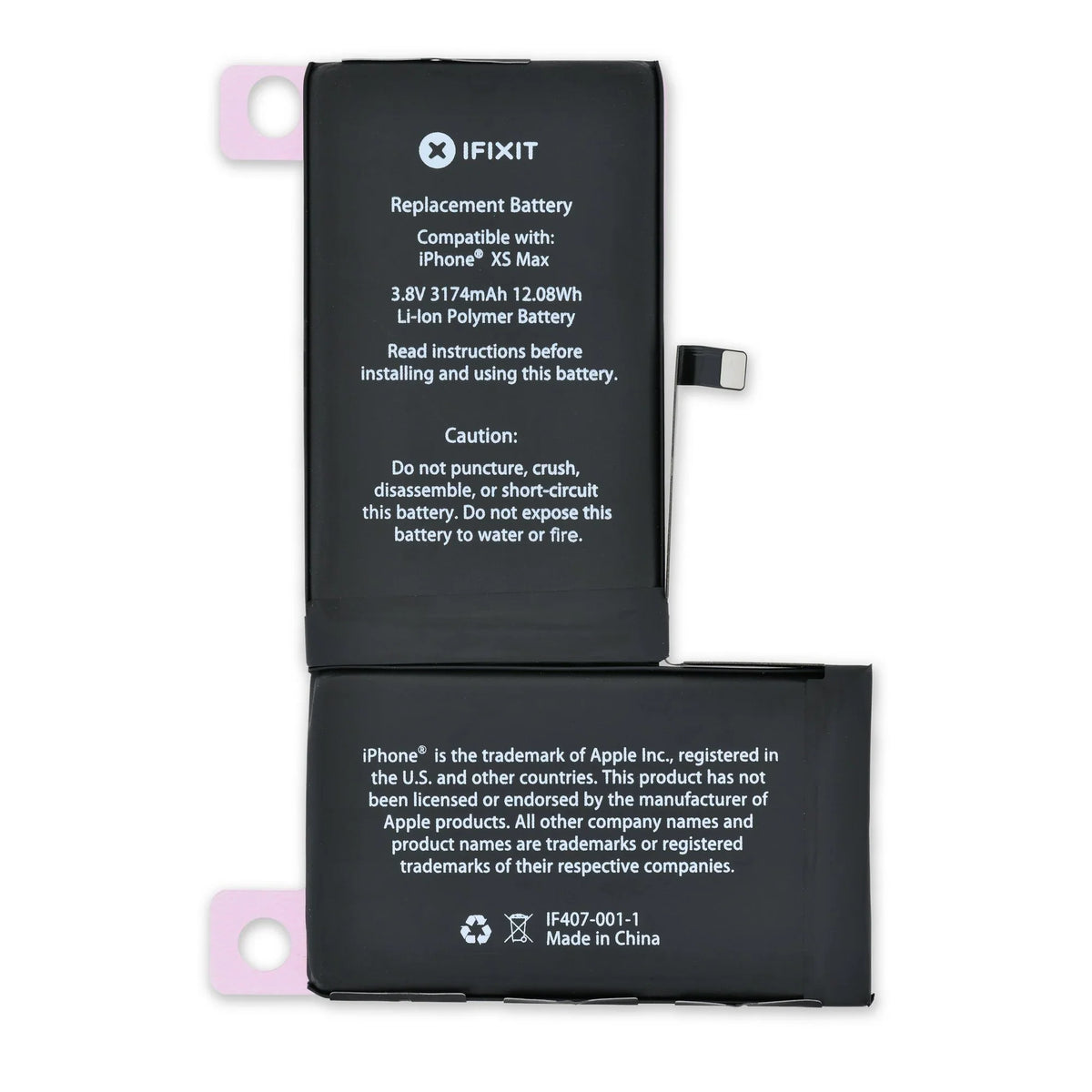 Batterie de remplacement d'origine pour iPhone X / XS / XS Max / XR (100 % de santé)