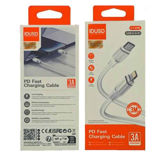 Indus USB-c to IP PD fast charging cable