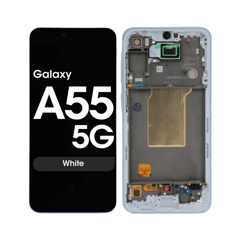 Écran complet d'origine avec cadre pour Samsung Galaxy A55 5G GH82-34305C